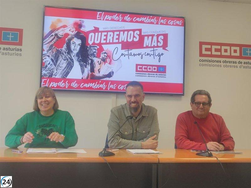 CCOO se consolida como el sindicato mayoritario en Asturias con más del 35% de representación y más mujeres delegadas.