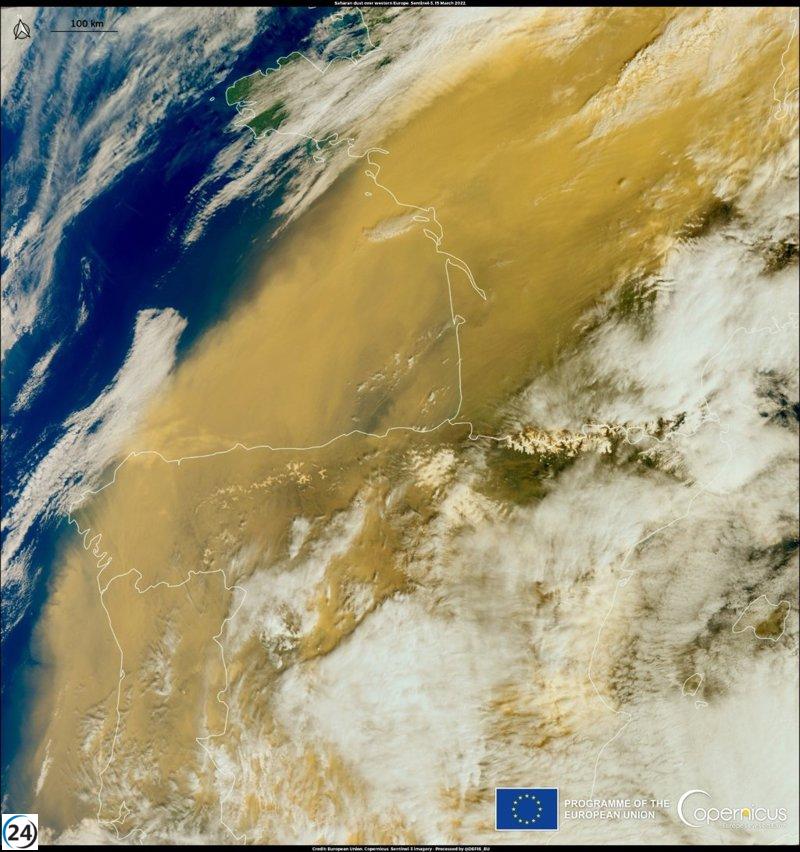 Investigación revela que la radiactividad en tormentas de arena del Sáhara no representa un peligro para la salud.