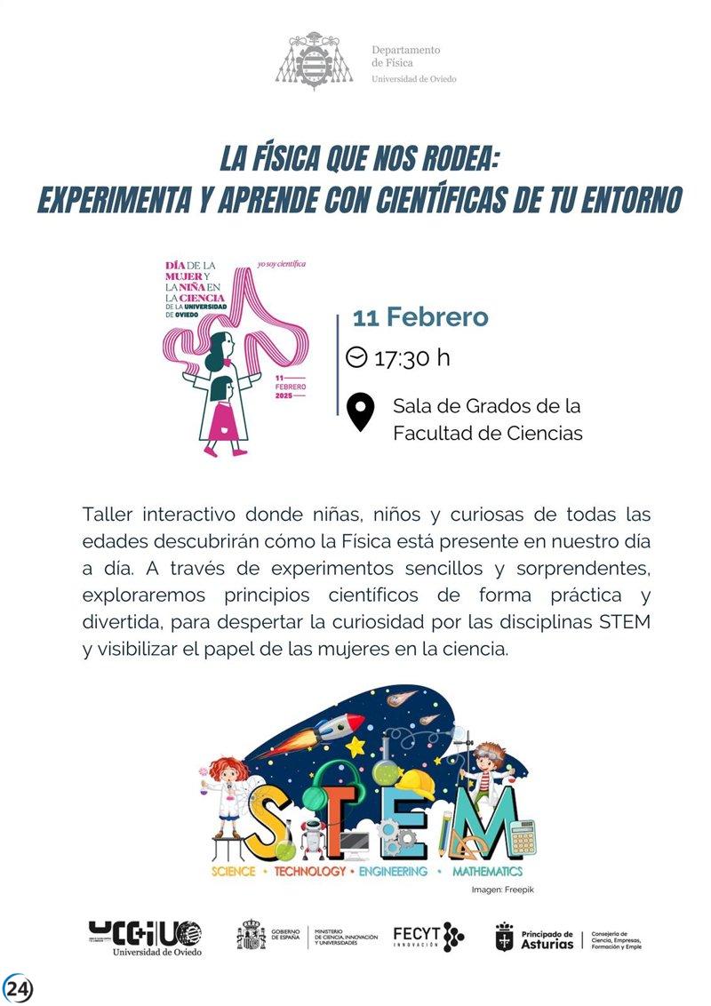 Ciencias organiza el taller 'Experimenta y aprende física con científicas locales' este martes.