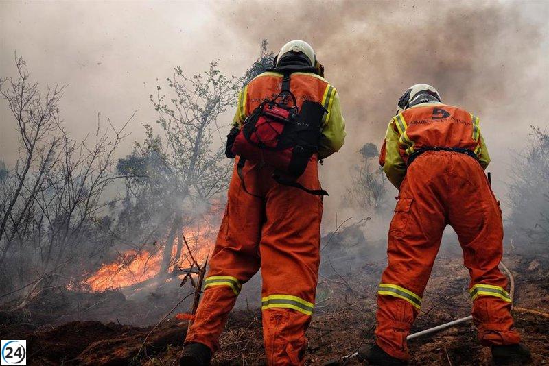 Asturias enfrenta seis incendios en curso a finales de la tarde.