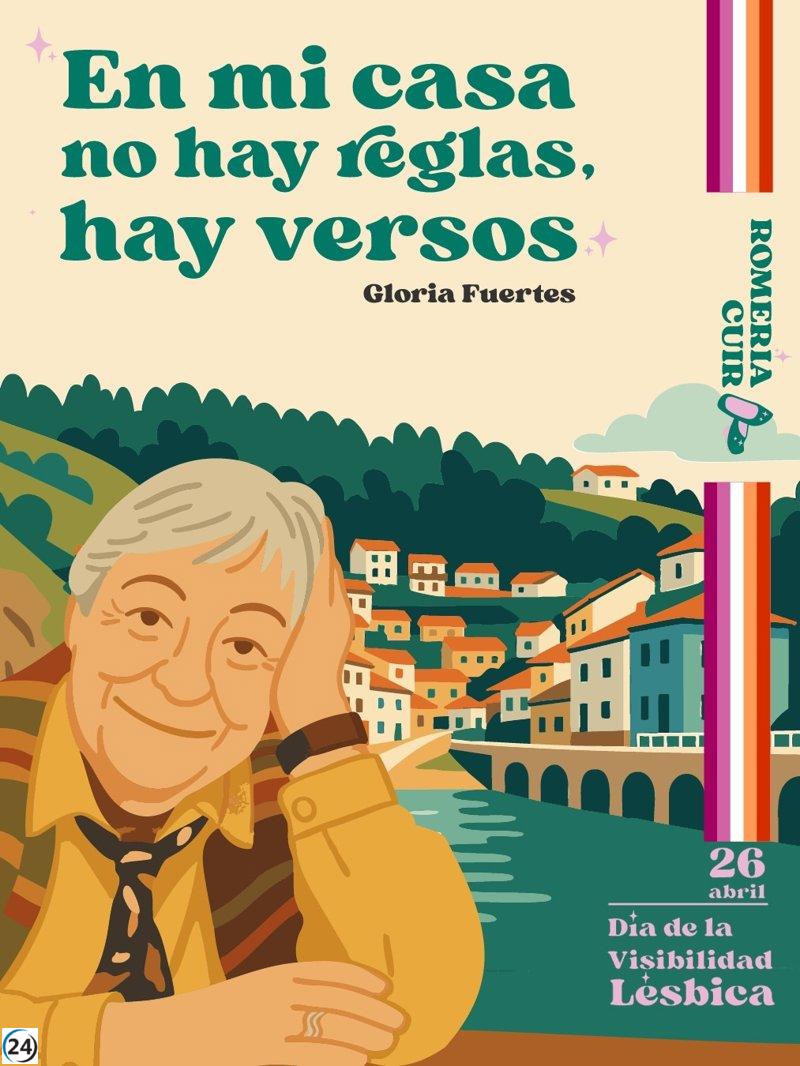 El V Descenso del Sella LGTBIQ+ honrará la memoria de la poeta Gloria Fuertes en la Romería Cuir.