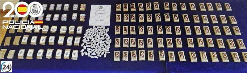 Operación policial en Asturias: un arresto en Avilés y 13 kilos de hachís confiscados en Oviedo.