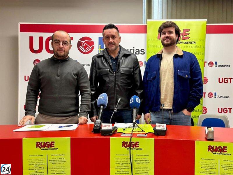 UGT y RUGE advierten que la vivienda se escapa a la realidad para 7 de cada 10 jóvenes trabajadores de Asturias.