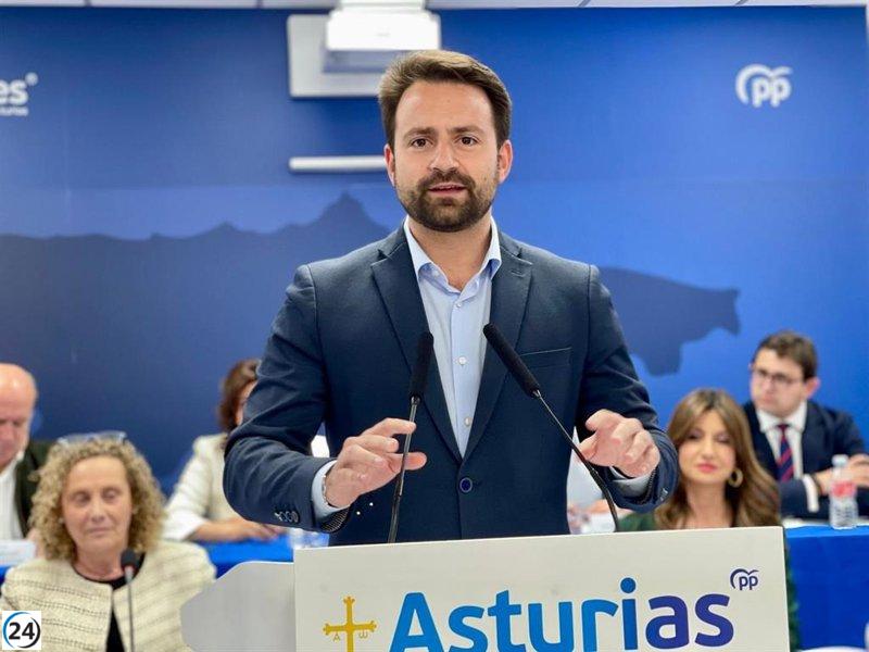 Queipo (PP) critica al Gobierno por la crisis que atraviesa la ganadería en Asturias.