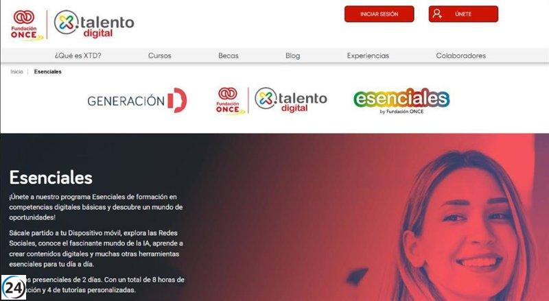 Fundación ONCE lanzará 53 capacitaciones en habilidades digitales en Asturias.