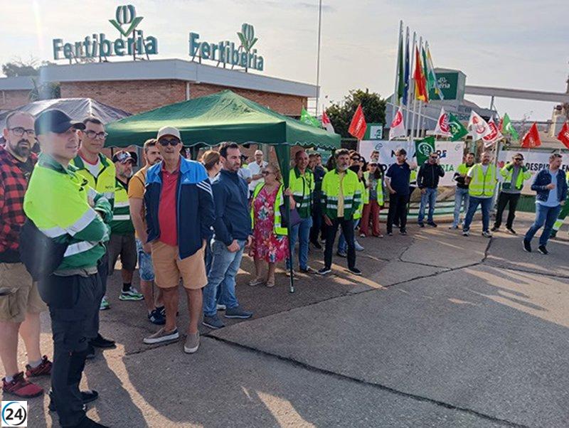 UGT demanda la cancelación del ERE de Fertiberia en el cierre de la huelga y anuncia nuevas acciones de protesta.