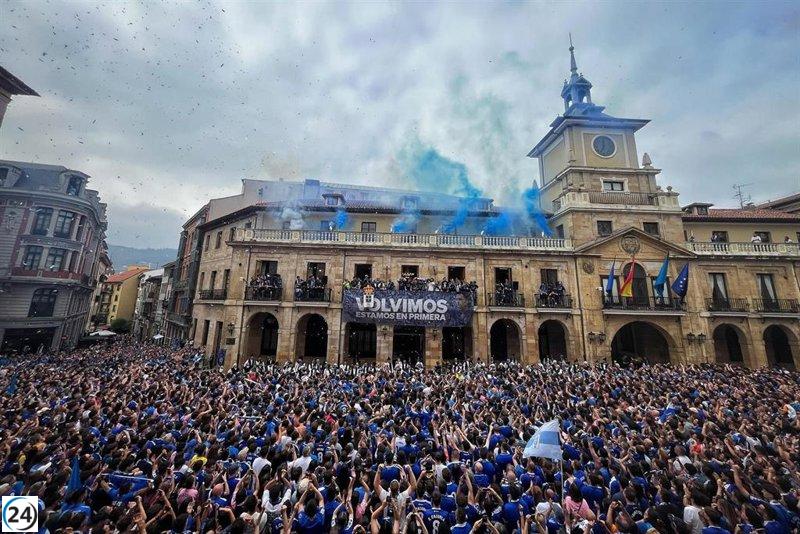 Oviedo estalla de felicidad: un hito histórico con el ascenso del Real Oviedo a Primera división.