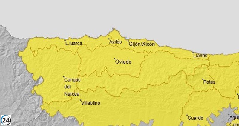 Asturias se enfrenta a tormentas y lluvias intensas este miércoles, advierte la AEMET.