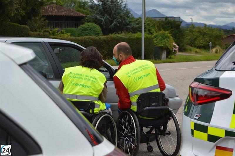 Sobrevivientes de lesiones medulares alertan en Asturias sobre los riesgos del alcohol y las drogas en la conducción.