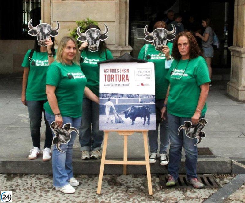 Marcha contra la tauromaquia en Gijón: salida desde San Miguel el 17 de agosto a las 16:30.