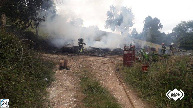Explosión de gas desencadena incendio en Llanera, sin reportes de lesiones.