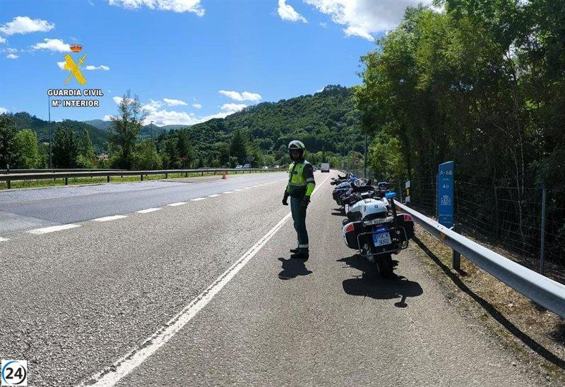 Trágica pérdida: hombre de 33 años fallece tras accidente en la A64 cerca de Pola de Siero.