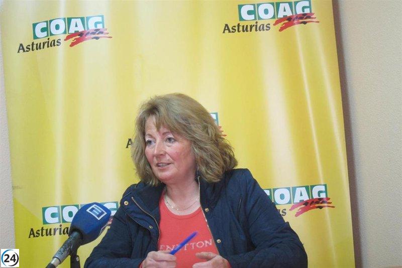 COAG Asturias solicita acciones inmediatas del Ministerio de Agricultura por la sequía que amenaza la ganadería y la agricultura.