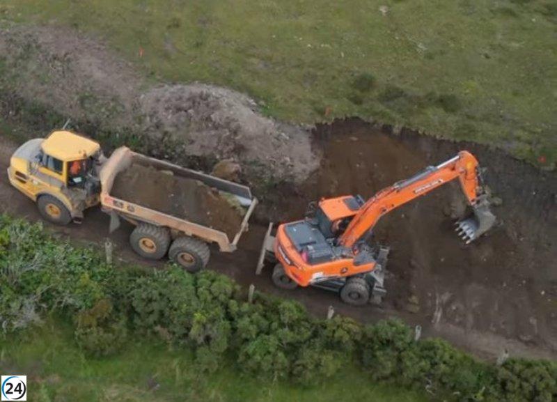 Habitantes del Navia demandan claridad al Ayuntamiento de Boal por anomalías en el proyecto eólico Carrugueiro.