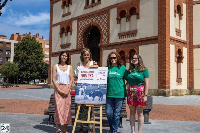 Gijón se moviliza este domingo en una protesta contra la tauromaquia respaldada por más de 100 organizaciones.