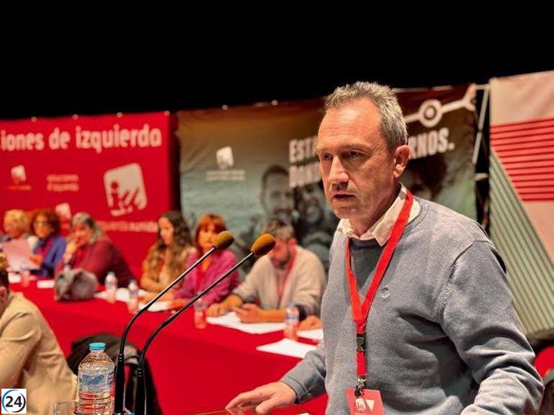 Zapico (IU) llama a la unidad de la izquierda para crear una alternativa laboral que detenga a Vox.