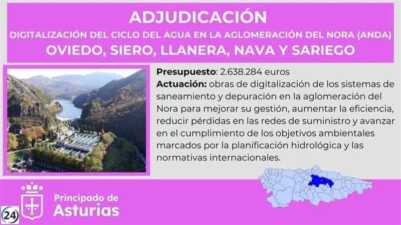 Con un inversión de 2,63 millones, avanza la digitalización del sistema de saneamiento en la cuenca del Nora.