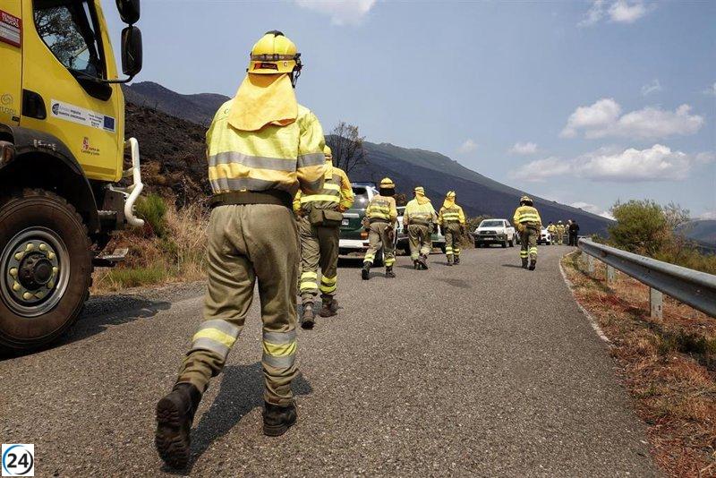 Asturias enfrenta la batalla contra cuatro incendios en Ibias, Degaña, Cangas del Narcea y Somiedo.