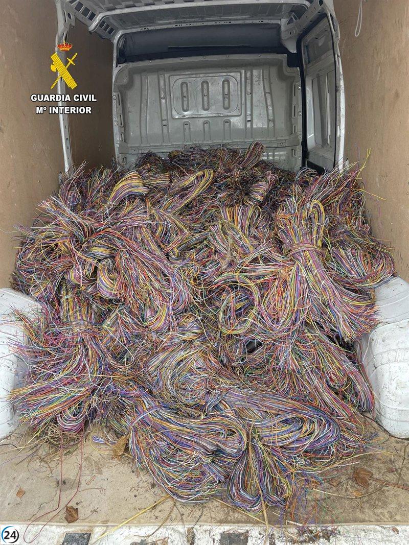 Desmantelan en Asturias una red delictiva de robo de cobre originaria de Gerona.