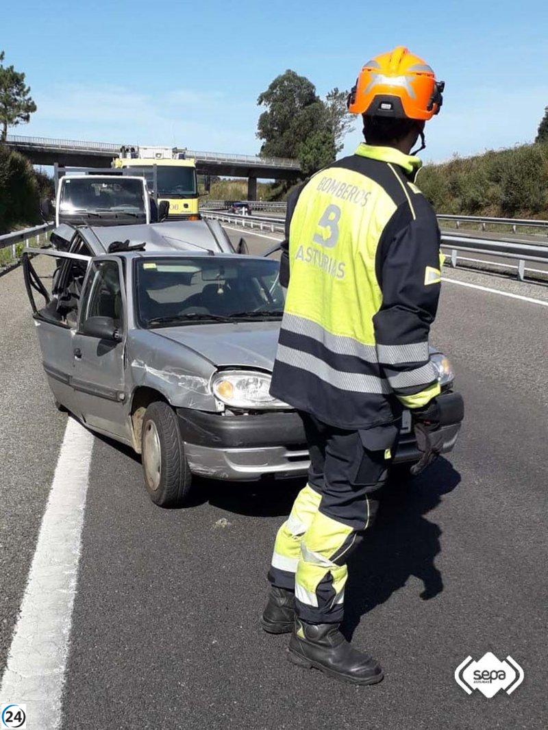 Fallece un octogenario en accidente vial en la A-8, Querúas (Valdés).