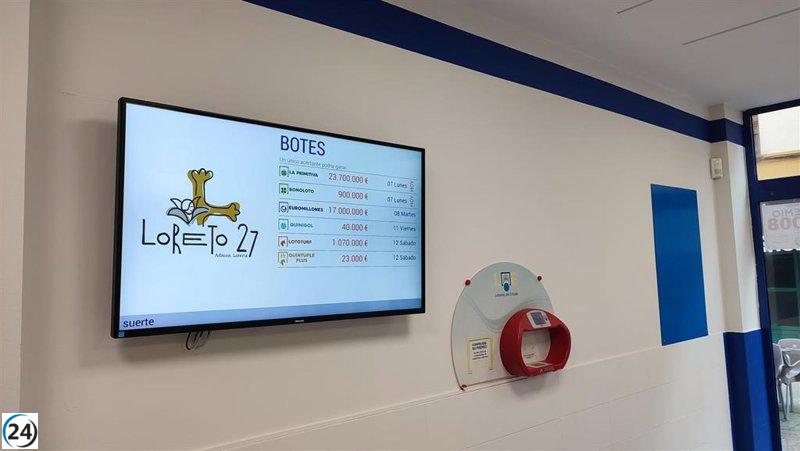 Langreo se beneficia con el segundo premio de La Primitiva, repartiendo cerca de 40.000 euros.