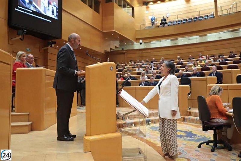 María Jesús Álvarez (PSOE) asume su rol como senadora asturiana.