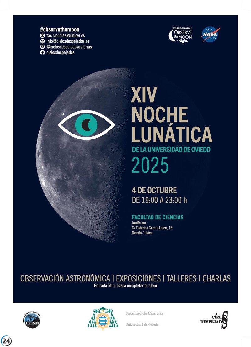 La Universidad de Oviedo celebra este sábado la 14ª Noche Lunática.