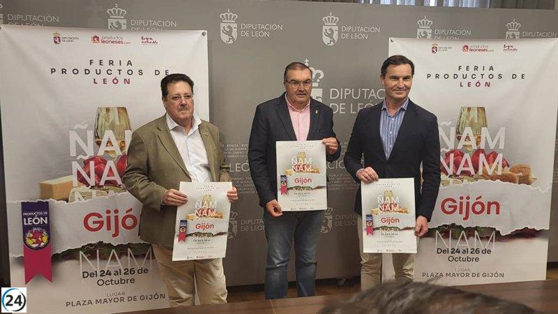Gijón celebra este fin de semana una feria dedicada a los sabores de León en la Plaza Mayor.