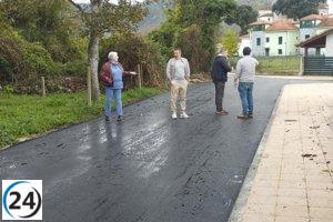 Finalizan las obras de pavimentación en Bricia.