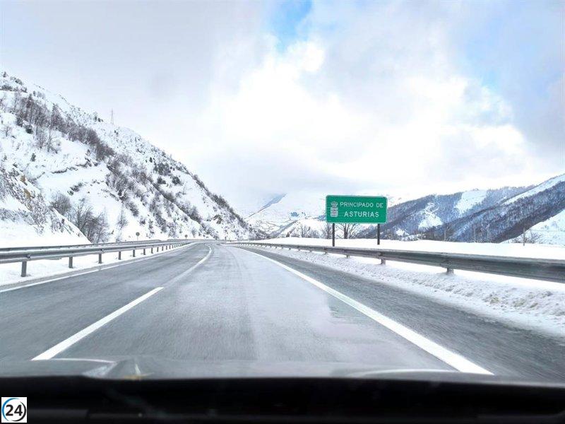 Cerrado el puerto del Connio y otros 17 exigen cadenas para transitar.