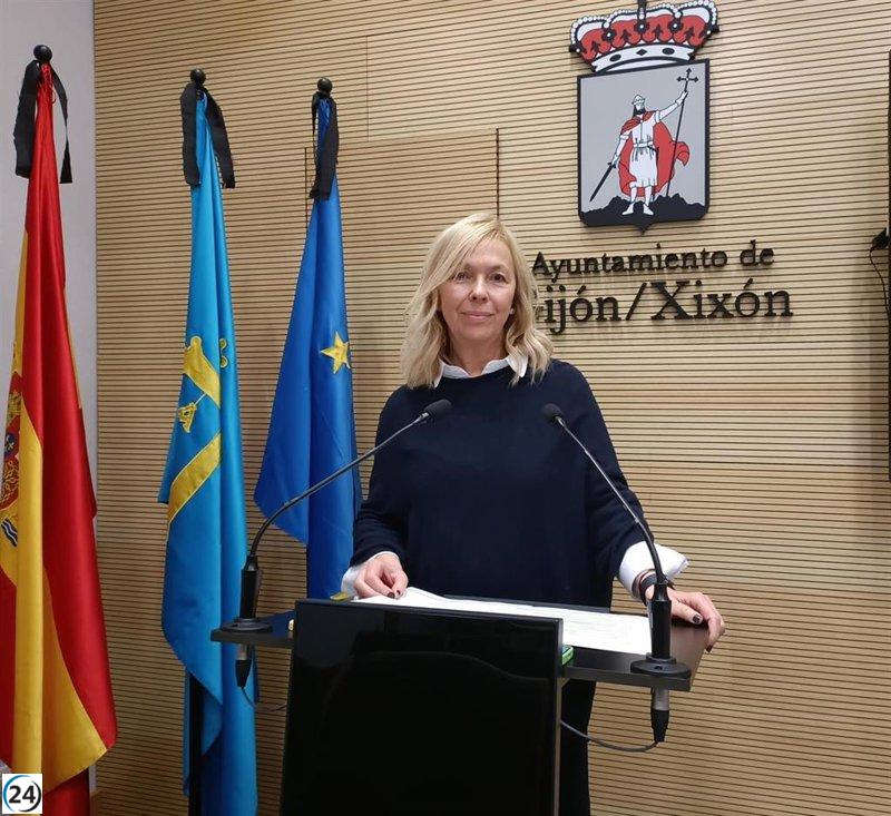 Vox exige al Gobierno local aclaraciones sobre los nuevos carriles bici en Viesques y El Bibio durante el Pleno.