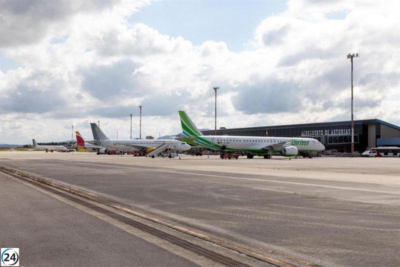 Viento fuerte retrasa vuelo de Asturias a Barcelona este viernes.