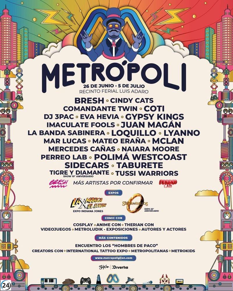 Metrópoli 2026 presenta un cartel estelar con M-CLan, Loquillo, Juan Magán, Coti y Taburete, además de un nuevo espacio Therian.