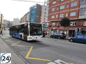 El uso de autobuses urbanos en Asturias aumenta casi un 19% en febrero.