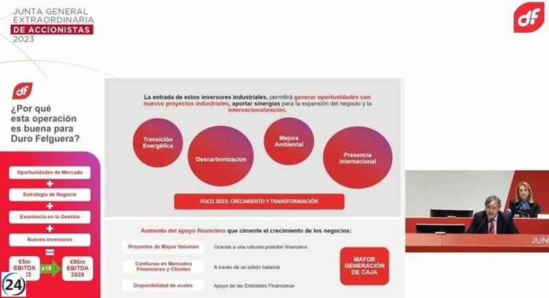 Duro Felguera amplía capital en 90 millones con dos nuevos socios inversores.