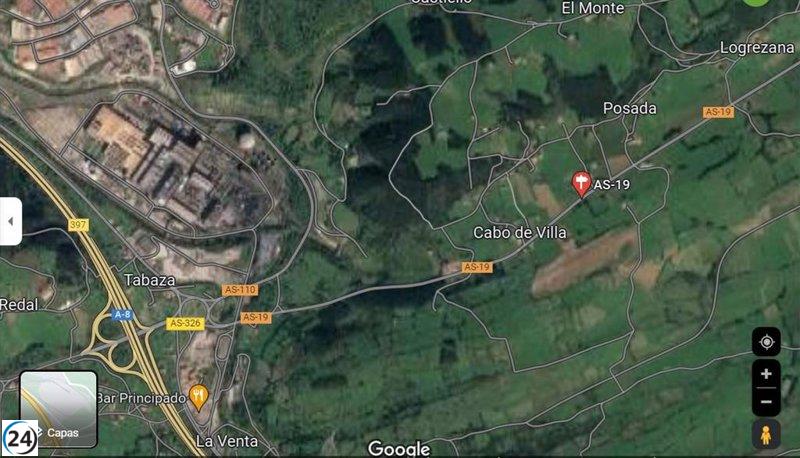 Activan plan de emergencias en Asturias por fuga de ácido nítrico en carretera AS-19.