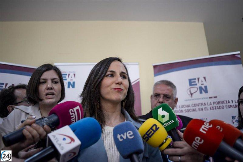 Belarra respalda a Tomé y le anima a hacer campaña.