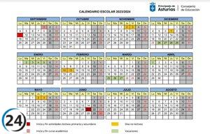 Educación aprueba calendario escolar 2023-2024 con descansos en todos los trimestres.