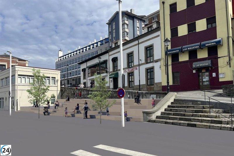 Foro proyecta grada en Cuesta del Cholo para potenciar la vista icónica de Gijón.