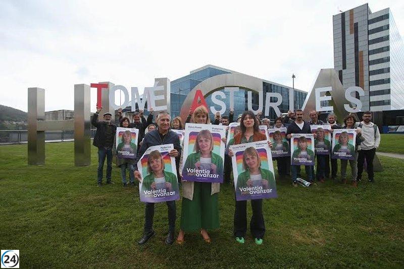 Tomé de Podemos destaca su valentía y capacidad transformadora en campaña.
