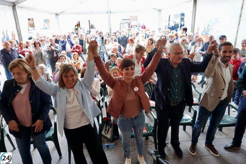 Isabel Rodríguez elogia a PSOE por su labor y muestra optimismo ante la posibilidad de avanzar con un poco de viento a favor.