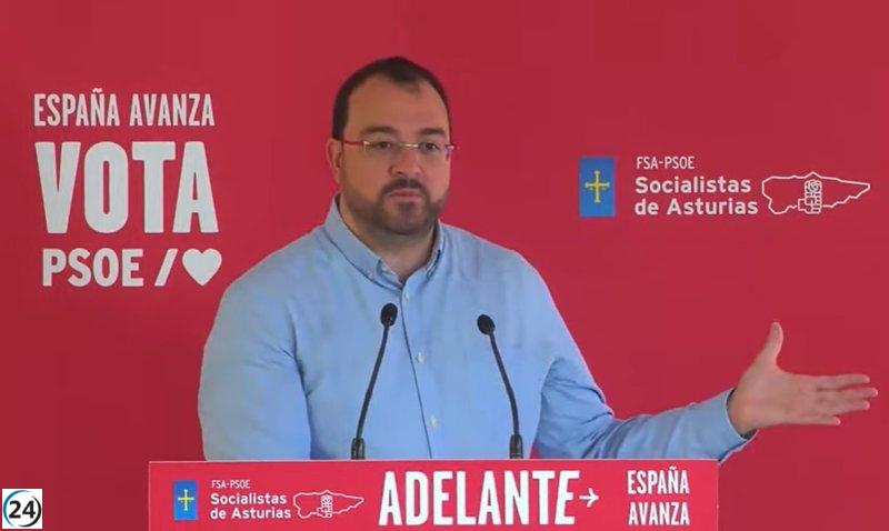 Barbón insta a concentrar el voto en el PSOE contra la involución.