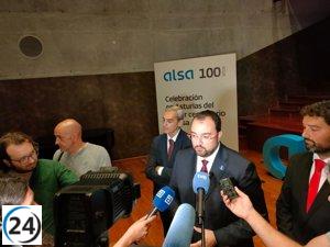 El presidente Barbón espera que la variante ferroviaria de Pajares se inaugure en noviembre