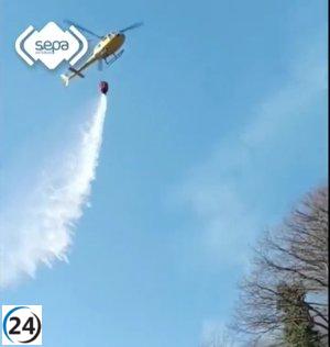 Asturias continúa sufriendo ocho trágicos incendios forestales hoy