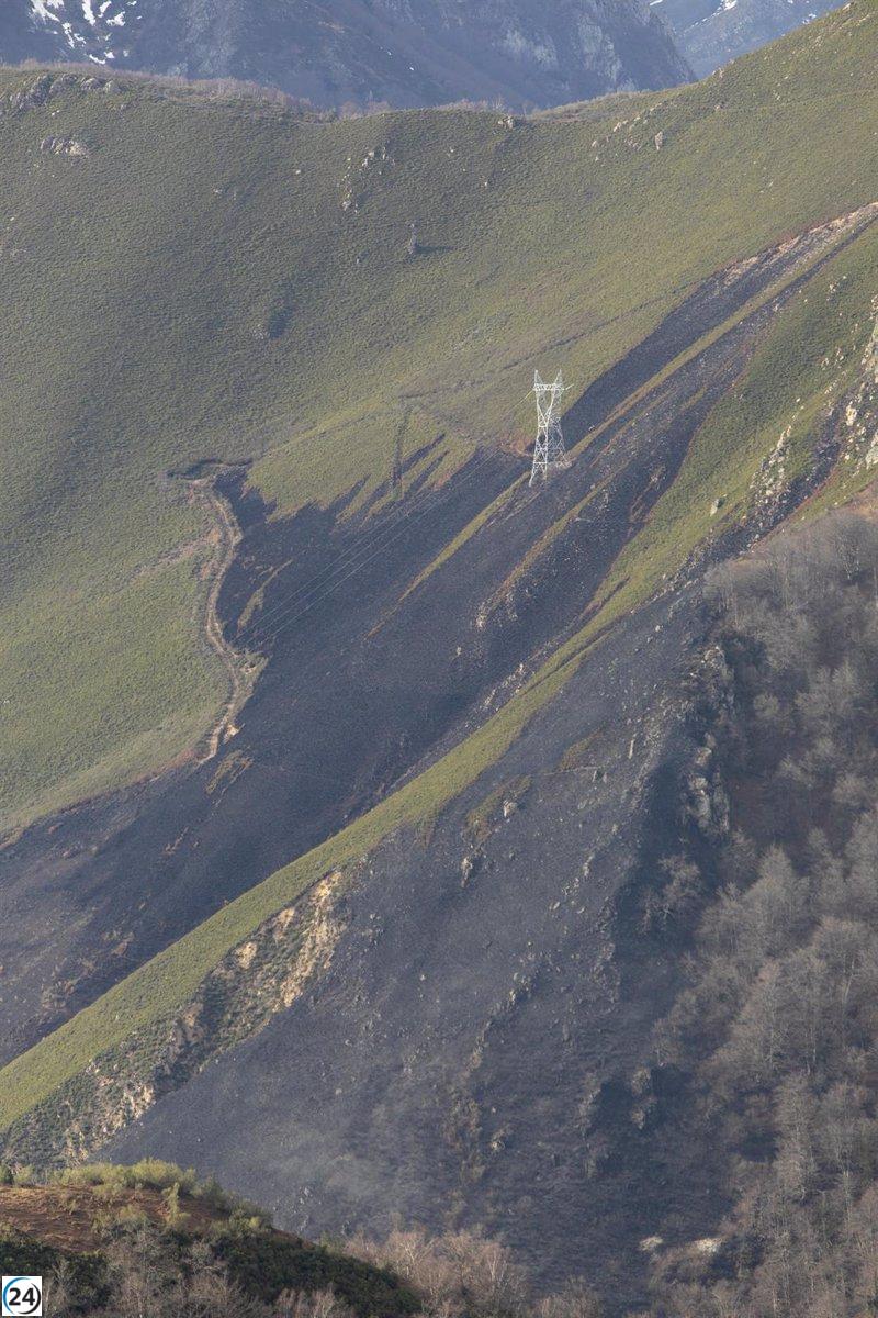 Asturias registra 11 incendios forestales en 6 localidades
