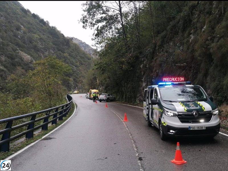 El Gobierno de la región estudia la zona del accidente mortal en Peñamellera Alta