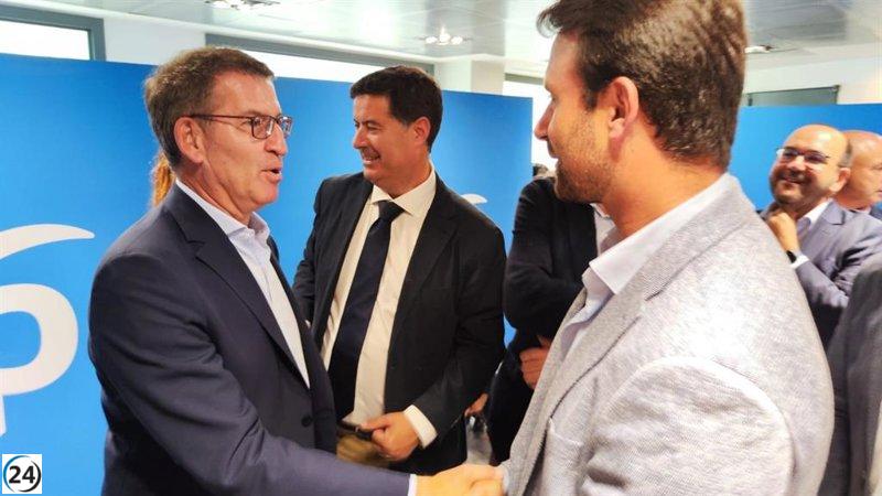Ratificación de Queipo como presidente en Congreso del PP de Asturias clausurado por Feijóo